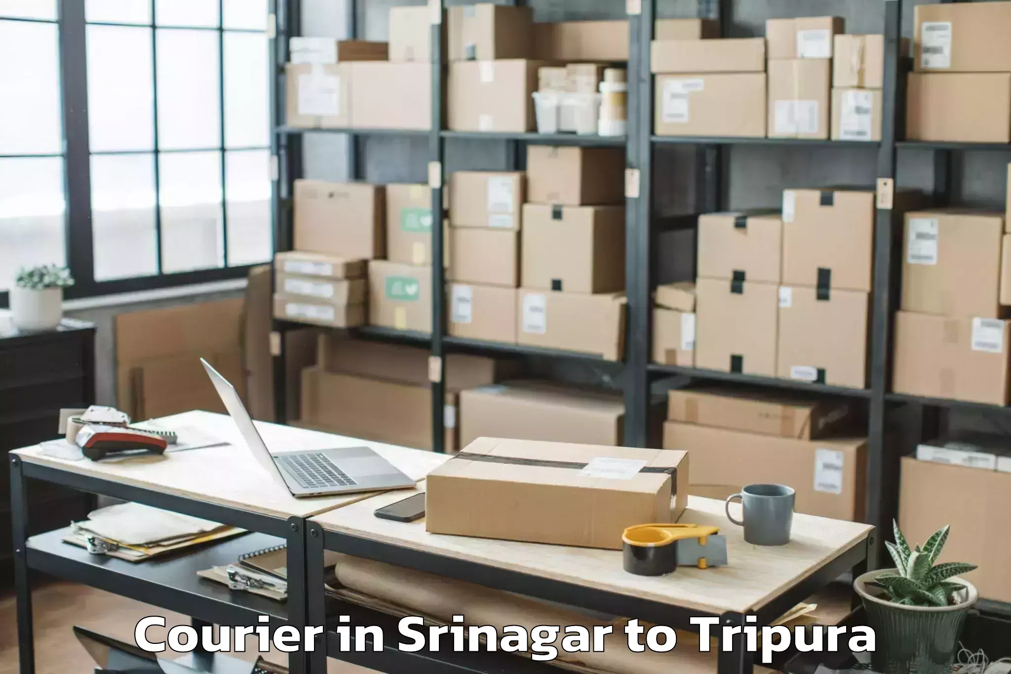 Book Srinagar to Agartala Courier Online